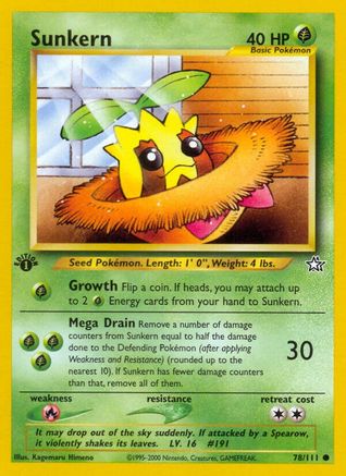 Sunkern 78/111 - [Neo Genesis] 1st Edition