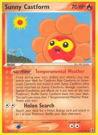 Sunny Castform (31/113) (Estampillé) [EX : Espèces Delta] 