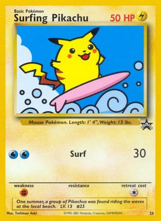 Surf Pikachu (28) [Wizards of the Coast: Black Star Promos] 