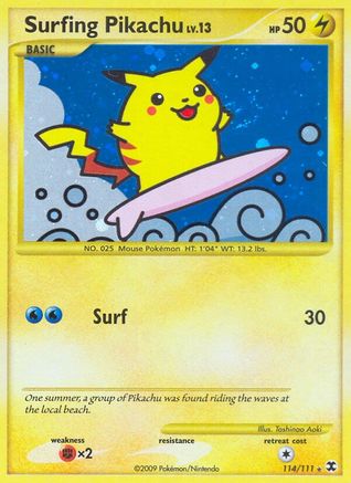 Surfing Pikachu/111 - [Rising Rivals] Holofoil