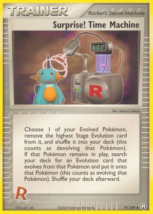 Surprendre! Time Machine (91/109) (Estampillé) [EX : Team Rocket Returns] 