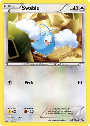 Swablu (105/124) [Noir et Blanc : Dragons Exaltés] 