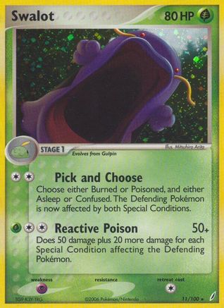 Swalot 11/100 - [Crystal Guardians] Reverse Holofoil