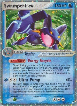 Swampert ex/100 - [Crystal Guardians] Holofoil