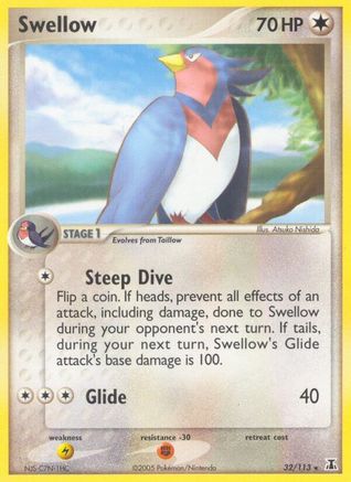 Swellow 32/113 - [Delta Species] Reverse Holofoil