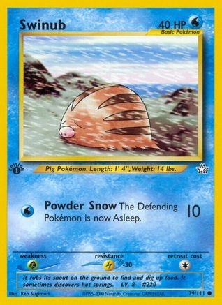 Swinub 79/111 - [Neo Genesis] 1st Edition