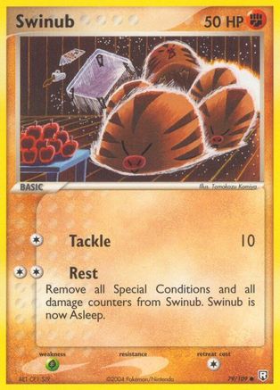 Swinub (79/109) (Estampillé) [EX : Team Rocket Returns] 