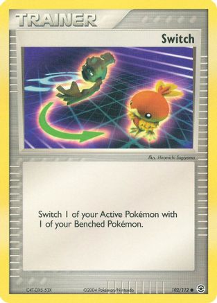 Switch (102/112) [EX : Rouge Feu et Vert Feuille] 