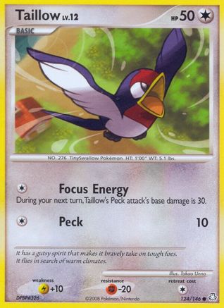 Taillow (124/146) [Diamant et perle : l'éveil des légendes] 