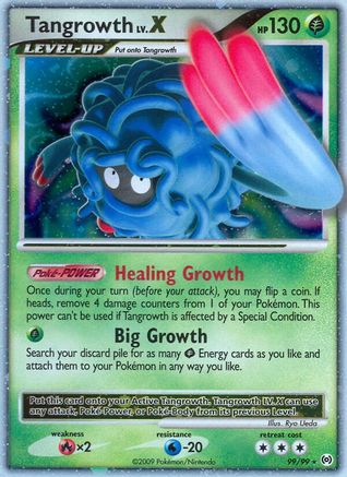 Tangrowth Lv.X 99/99 - [Arceus] Holofoil