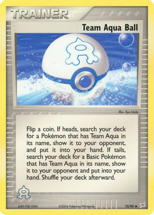 Team Aqua Ball (75/95) [EX : Team Magma contre Team Aqua] 