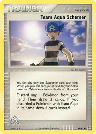 Team Aqua Schemer 69/95 - [Team Magma vs Team Aqua]