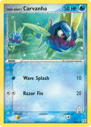 Carvanha de la Team Aqua (48/95) [EX : Team Magma vs Team Aqua] 