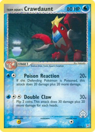 Crawdaunt de la Team Aqua (14/95) [EX : Team Magma contre Team Aqua] 