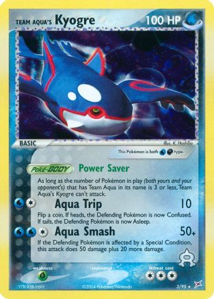 Team Aqua's Kyogre/95 - [Team Magma vs Team Aqua] Holofoil