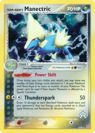 Team Aqua's Manectric - 4/95/95 - [Team Magma vs Team Aqua] Holofoil