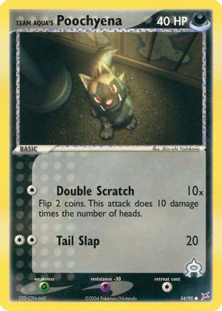 Team Aqua's Poochyena - 54/95 54/95 - [Team Magma vs Team Aqua]