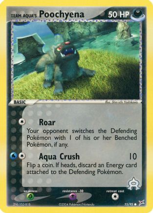 Poochyena de la Team Aqua (55/95) [EX : Team Magma vs Team Aqua] 