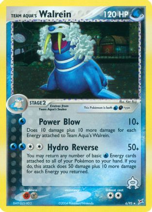 Team Aqua's Walrein 6/95 - [Team Magma vs Team Aqua] Holofoil