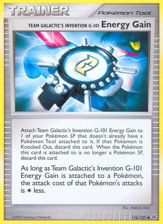 Gain d'énergie de l'invention G-101 de Team Galactic (116/127) [Platine : ensemble de base] 