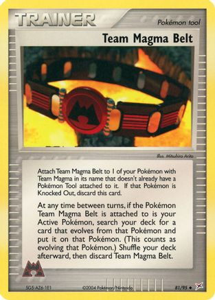 Ceinture Team Magma (81/95) [EX : Team Magma vs Team Aqua] 