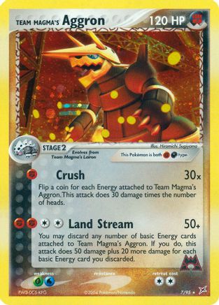 Team Magma's Aggron 7/95 - [Team Magma vs Team Aqua] Holofoil
