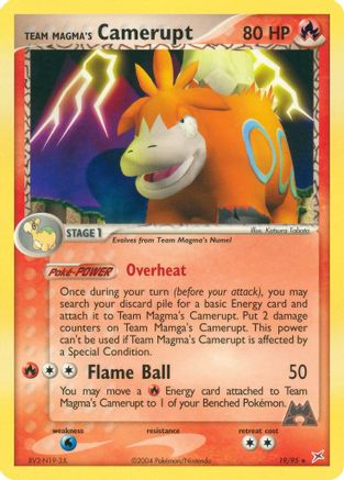 Camerupt de la Team Magma (19/95) [EX : Team Magma vs Team Aqua] 