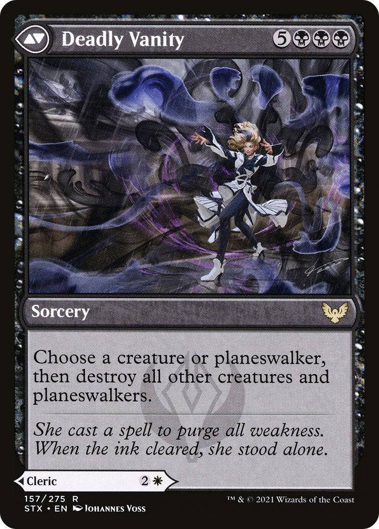 Selfless Glyphweaver // Deadly Vanity (STX-157) - [Strixhaven: School of Mages]