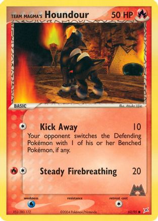 Team Magma's Houndour - 63/95/95 - [Team Magma vs Team Aqua]