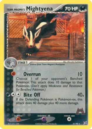 Team Magma's Mightyena - 21/95/95 - [Team Magma vs Team Aqua]