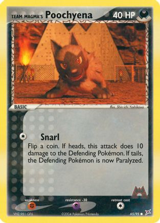 Poochyena de la Team Magma (65/95) [EX : Team Magma vs Team Aqua] 