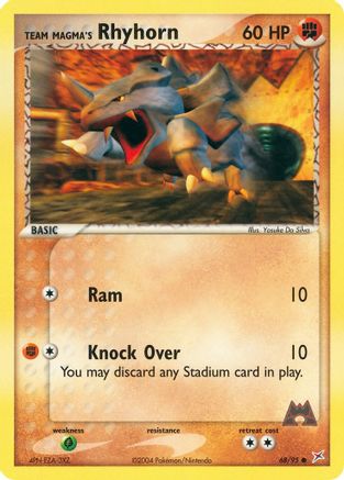 Rhyhorn de Team Magma (68/95) [EX : Team Magma contre Team Aqua] 