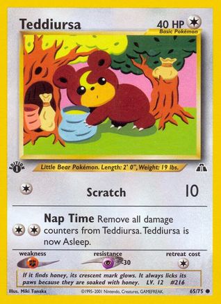 Teddiursa 65/75 - [Neo Discovery] 1st Edition