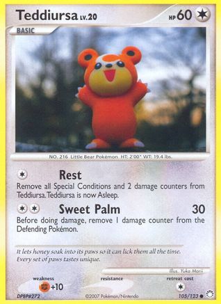 Teddiursa (105/123) [Diamant et perle : trésors mystérieux] 