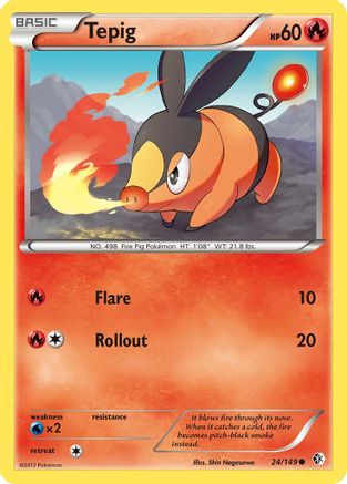 Tepig (24/149) [Noir et blanc : frontières franchies] 