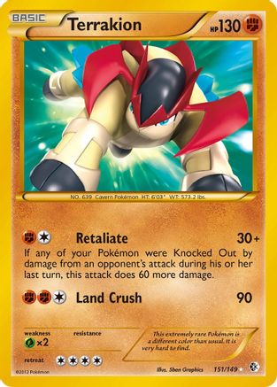 Terrakion/149 - [Boundaries Crossed] Holofoil