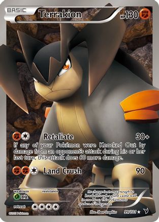 Terrakion (99 Full Art)/101 - [Noble Victories] Holofoil