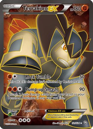 Terrakion EX (121/124) [Noir et Blanc : Dragons Exaltés] 