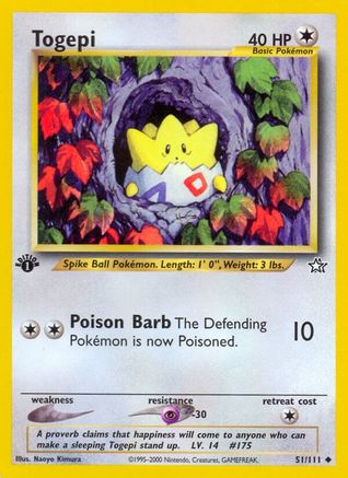 Togepi 51/111 - [Neo Genesis] 1st Edition