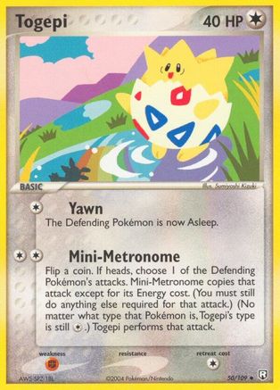Togepi (50/109) (Estampillé) [EX : Team Rocket Returns] 