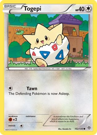 Togepi (102/135) [Noir et blanc : Tempête de plasma] 