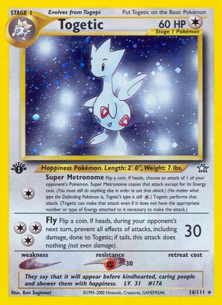 Togetic 16/111 - [Neo Genesis] 1st Edition Holofoil