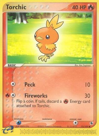 Torchic (73/109) [EX : Rubis et Saphir] 