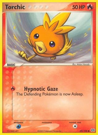 Torchic (69/106) (Estampillé) [EX : Émeraude] 