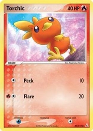 Torchic (83/110) (Estampillé) [EX : Fantômes de Holon] 