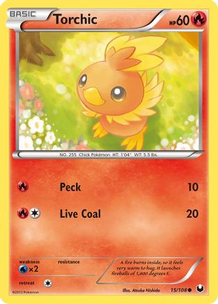 Torchic (15/108) [Noir et blanc : Explorateurs sombres] 