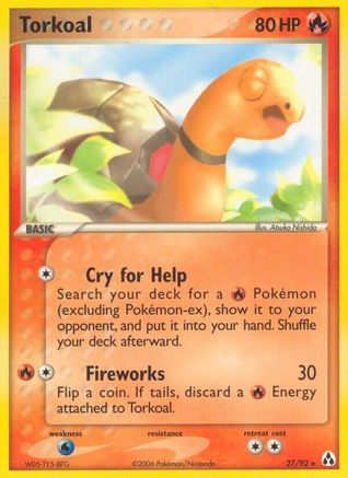 Torkoal/92 - [Legend Maker] Reverse Holofoil