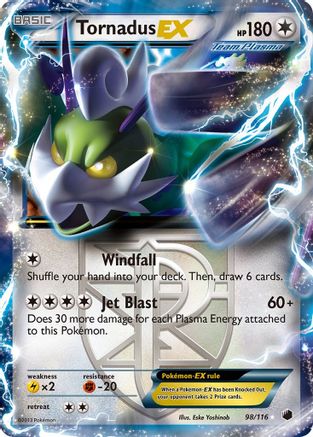 Tornadus EX (98/116) [Noir et blanc : Gel du plasma] 