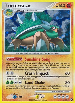 Torterra (11/100) [Diamant et Perle : Stormfront] 