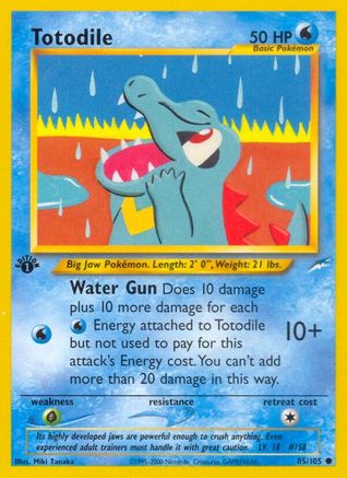 Totodile 85/105 - [Neo Destiny] 1st Edition